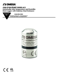 Thumbnail of document Manual - OM-CP Intrinsically Safe Temperature & Humidity Data Logger